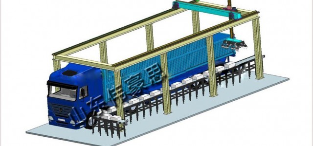 桁架式紙箱裝車機(jī)械手 箱裝物料裝車機(jī)解決方案