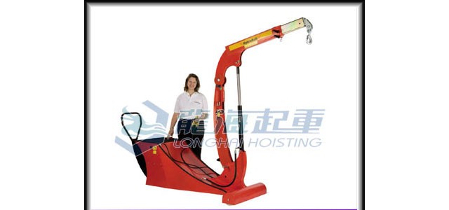 小型電動配重起重機500kg,設緊急停止按鈕,質(zhì)保24個月